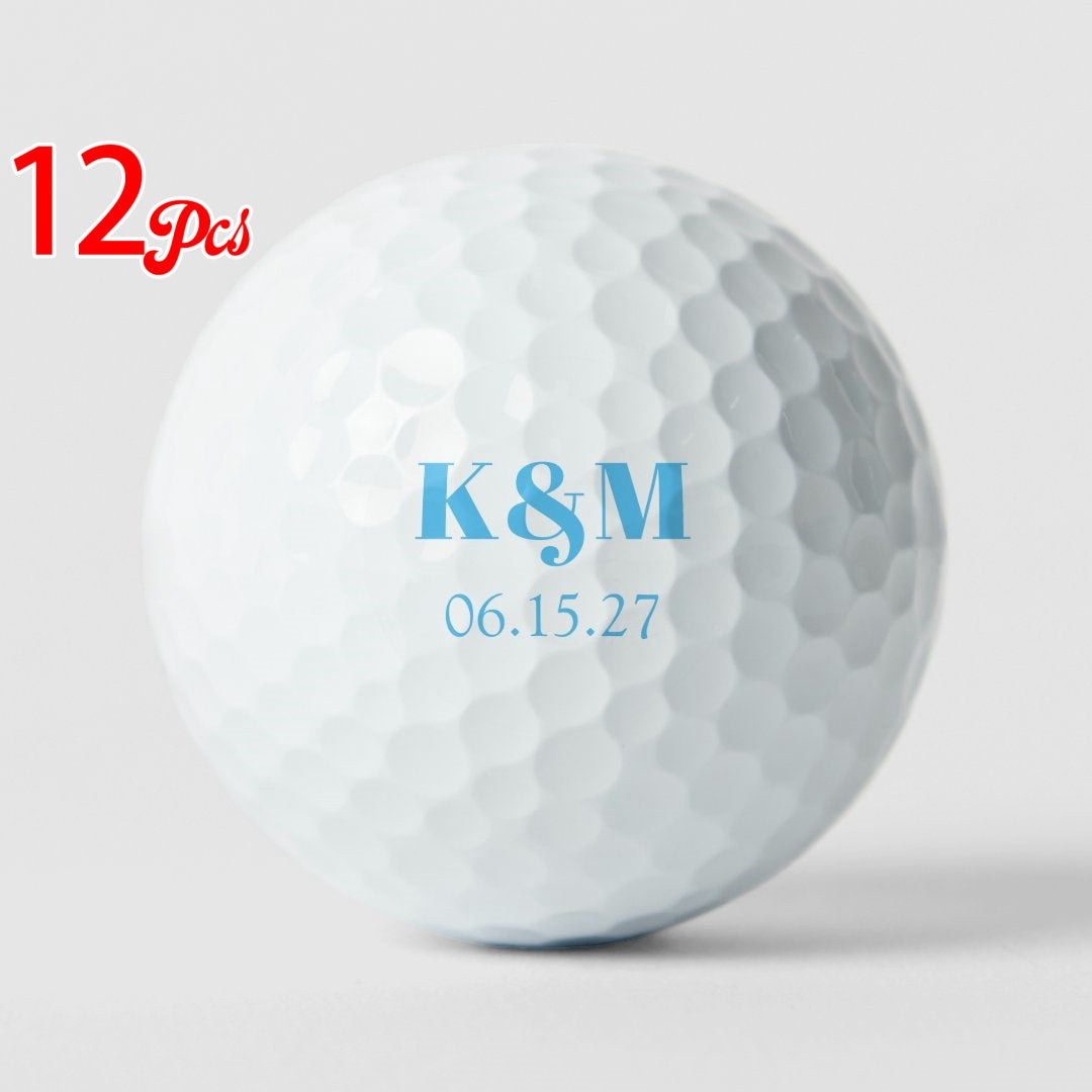 3/6/12pcs Personalized Golf Balls, Custom Memorial Wedding Golf Gift