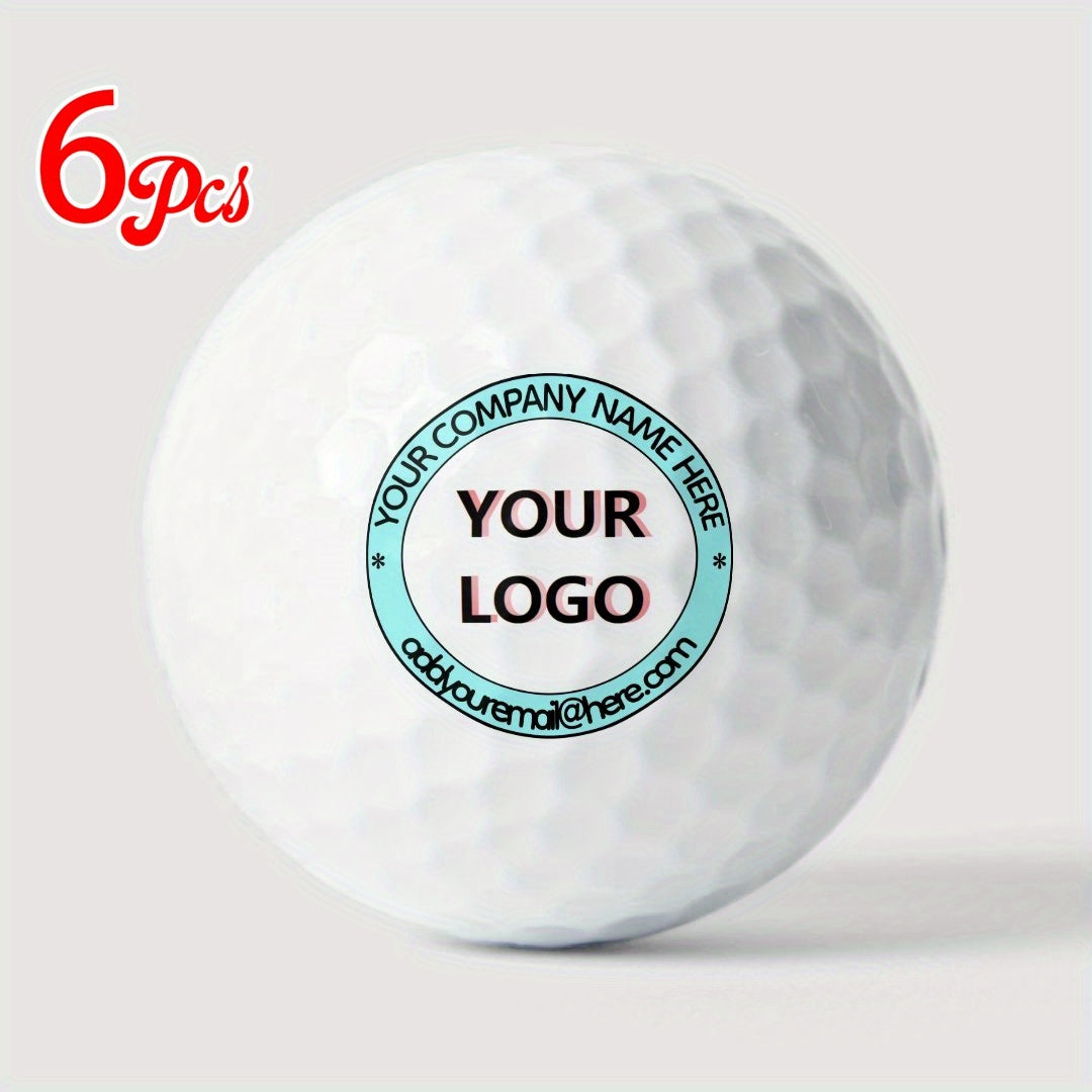 3/6/12pcs Give gifts haute couture commercial logo and text golf - your color