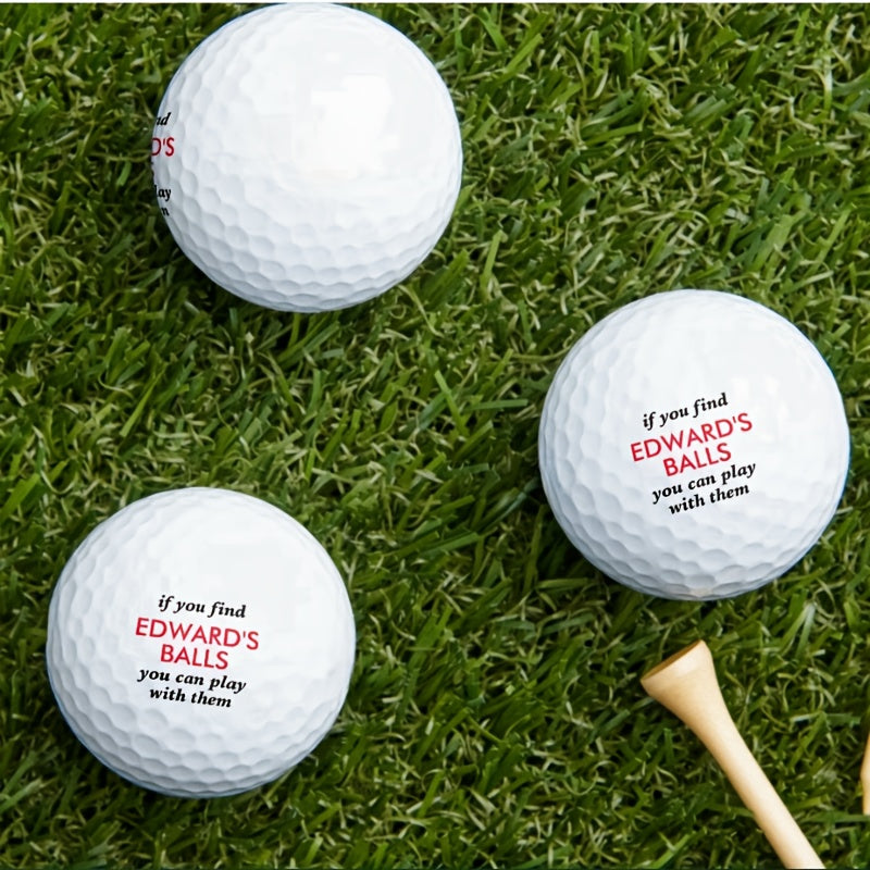 [Customized] 1/3/6/9/12pcs Fun lost custom golf balls with custom names, qualities, golf double decker balls, outdoor practice balls, the best gifts for family and colleagues