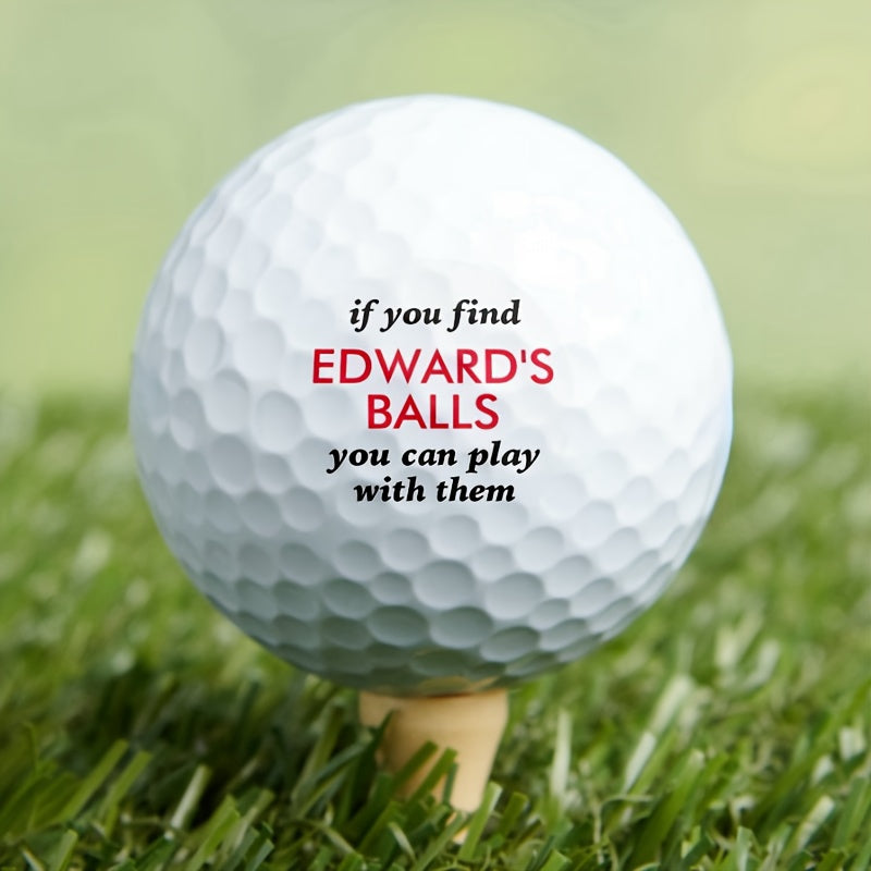 [Customized] 1/3/6/9/12pcs Fun lost custom golf balls with custom names, qualities, golf double decker balls, outdoor practice balls, the best gifts for family and colleagues
